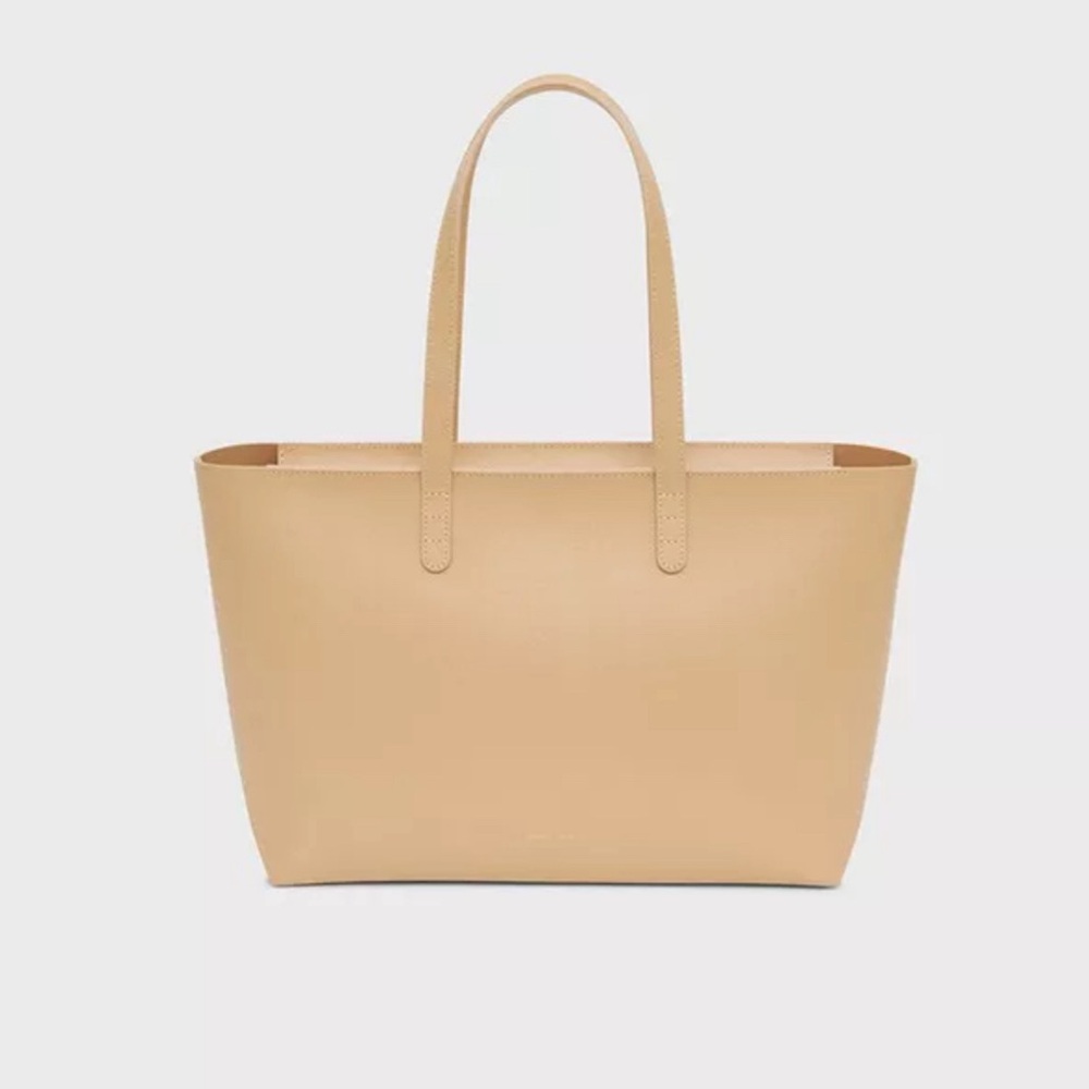 NWT MANSUR GAVRIEL women small zip tote bag in sand